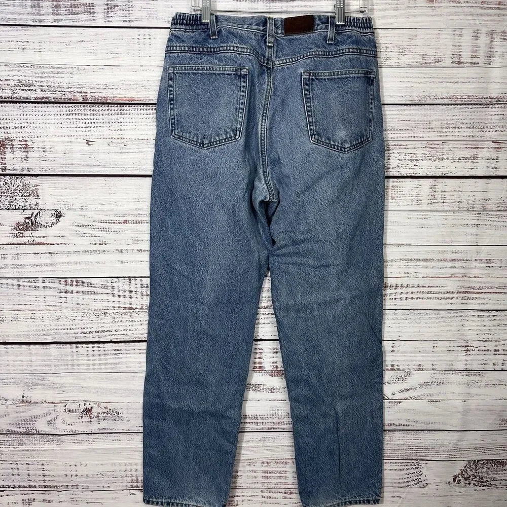 Vintage LL Bean Mens 34x32 Double L Classic Fit Flannel Lined Denim Jeans
